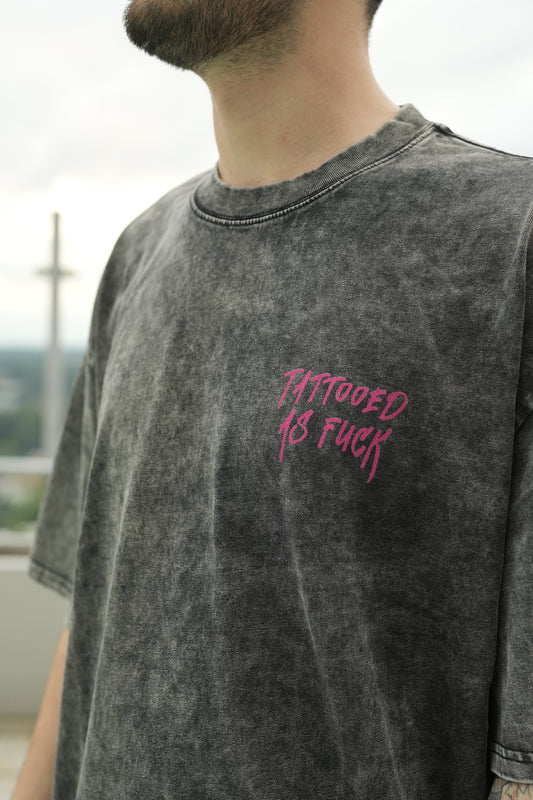 Grey T-shirt “Tattooed as F*ck”